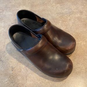 Dansko Brown Leather Clogs